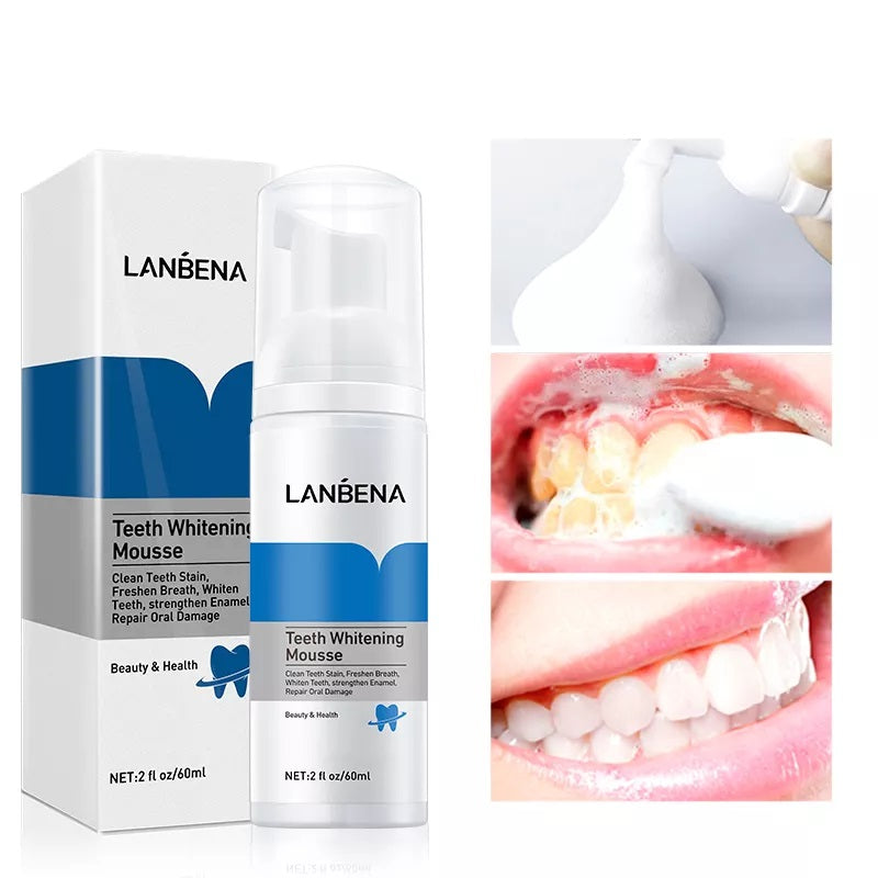 Spuma pentru albirea dintilor, Lanbena, 60 ml