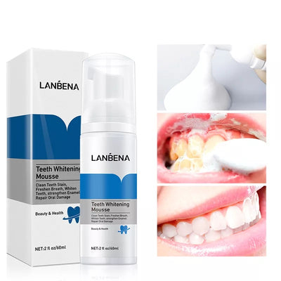 Spuma pentru albirea dintilor, Lanbena, 60 ml