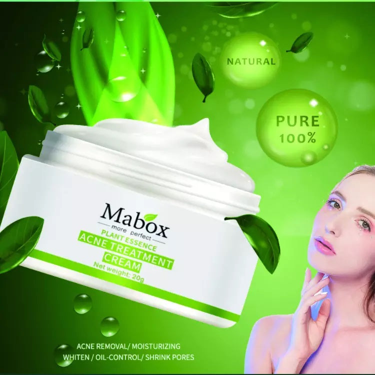 Crema hidratanta pentru tratamentul acneei, Mabox 20g, 100% naturala