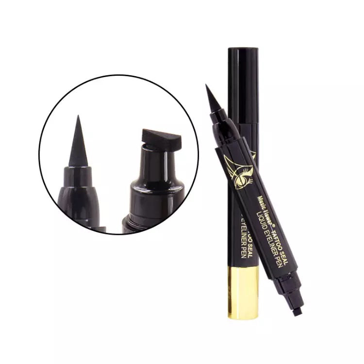 Eyeliner Lichid tip Carioca, cu Stampila 2 in 1, Music Flower, 4.5ml