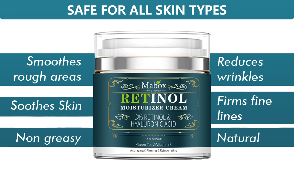 Crema de fata cu Retinol 3%, Acid hyaluronic, Ceai verde si Vitamina E, 50 ml A-Z Beauty Skin