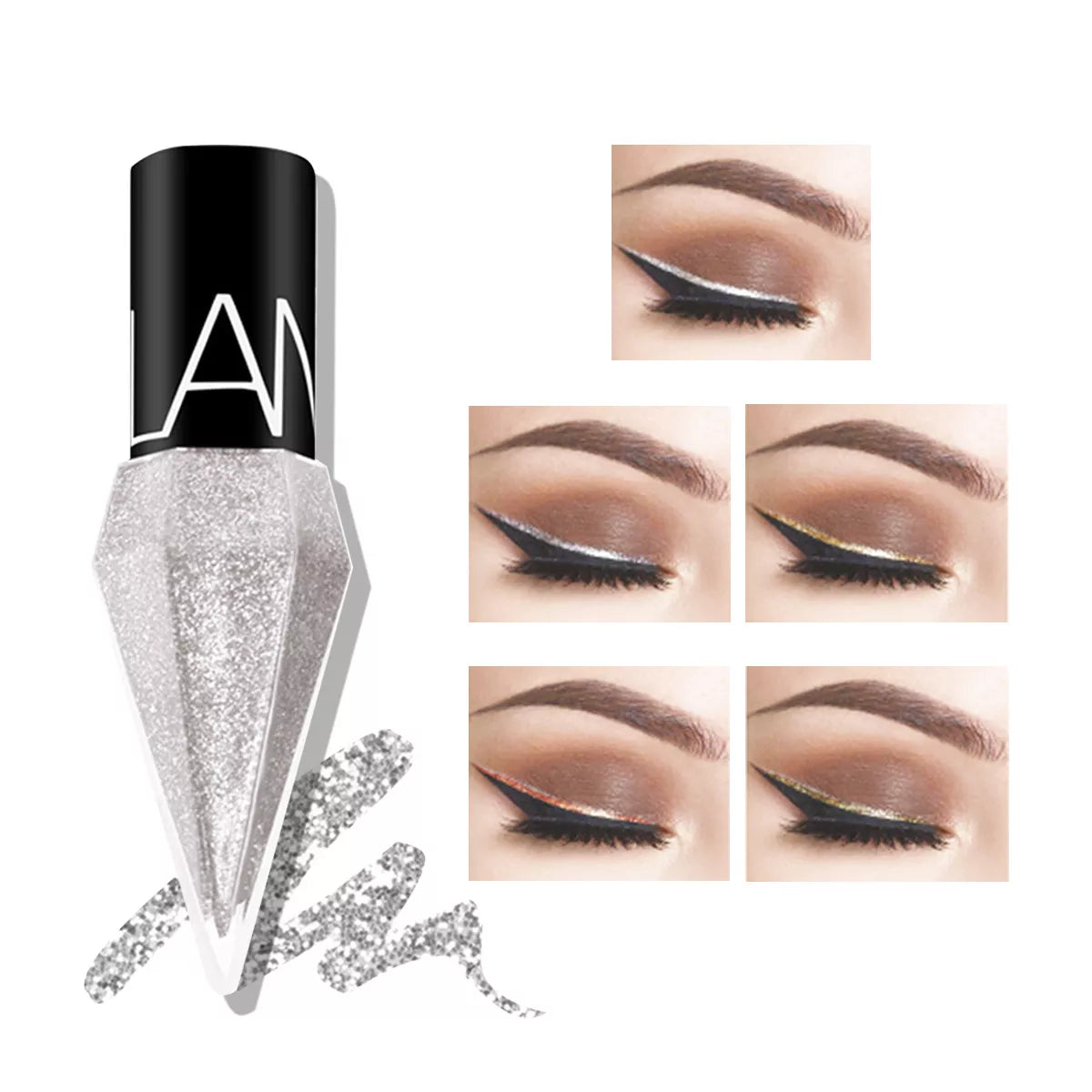 Set Cadou Eyeliner Glitter, Diamond Shimmer, 5 x 2.5 ml