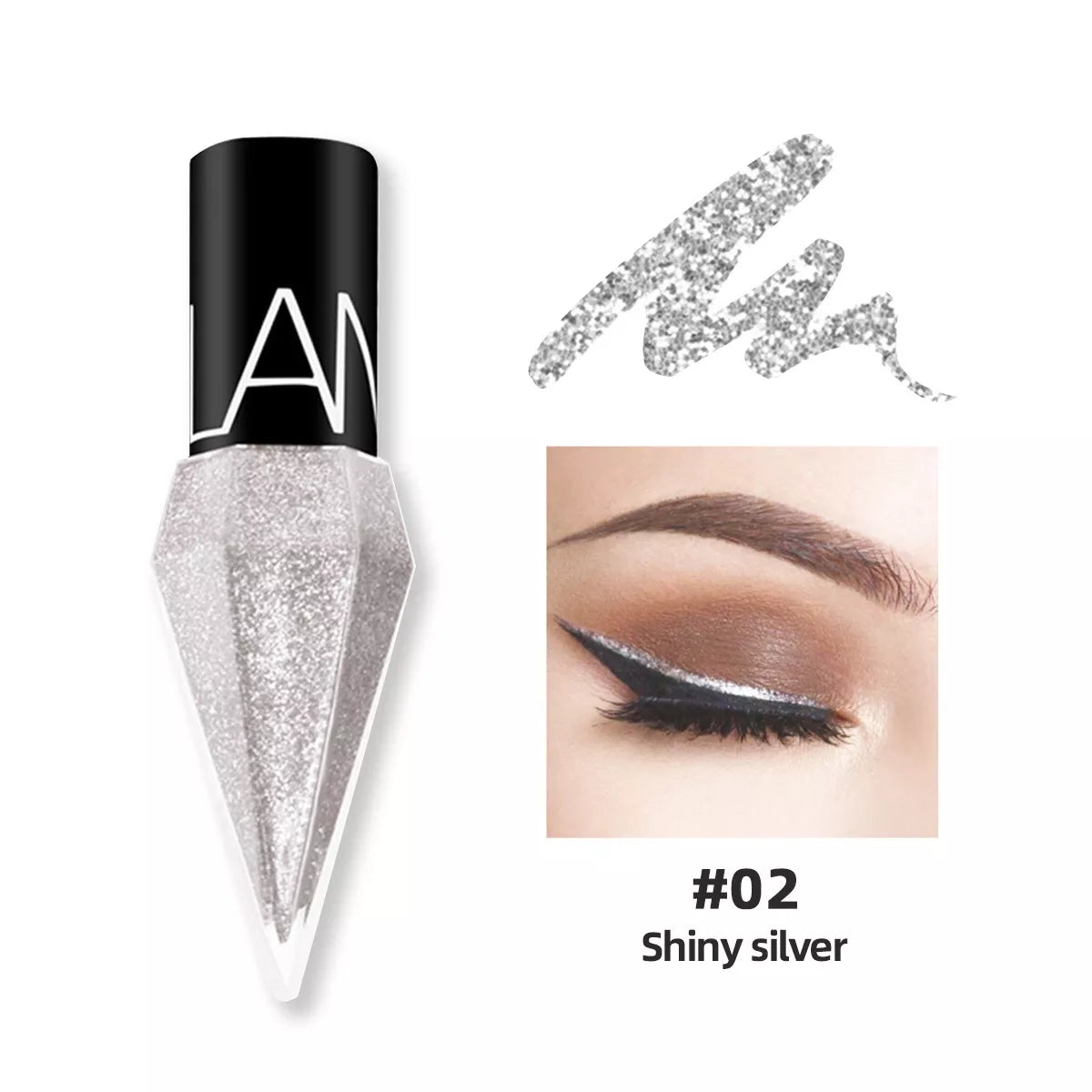 Set Cadou Eyeliner Glitter, Diamond Shimmer, 5 x 2.5 ml