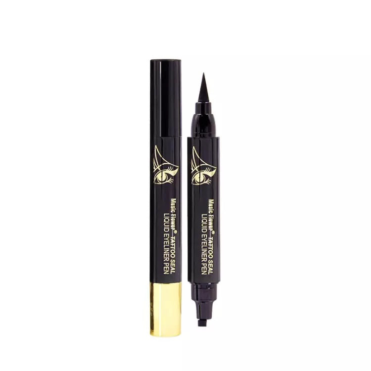 Eyeliner Lichid tip Carioca, cu Stampila 2 in 1, Music Flower, 4.5ml