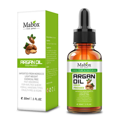 Ulei de Argan Mabox, organic, 100% pur, presat la rece, 30 ml