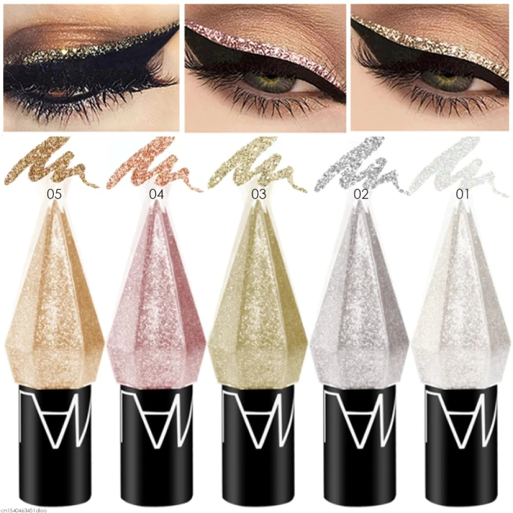 Set Cadou Eyeliner Glitter, Diamond Shimmer, 5 x 2.5 ml