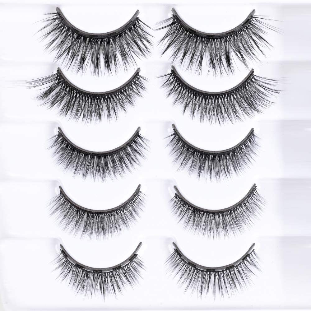 Set 5 Perechi Gene False magnetice, 1 aplicator gene false, 1 Eyeliner A-Z Beauty Skin
