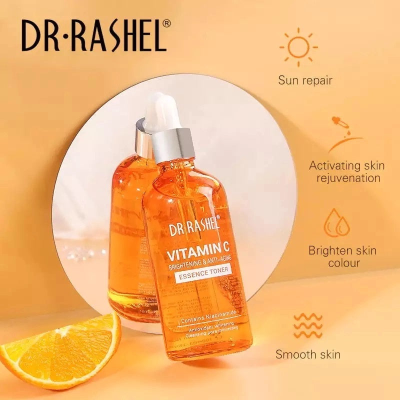Set 5 Produse Anti - Aging cu Vitamina C, Acid Hialuronic si Niacinamide