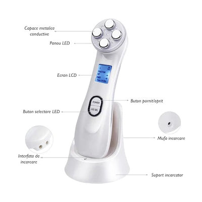Aparat tratament facial, Mezoterapie 5 in 1 A-Z Beauty Skin