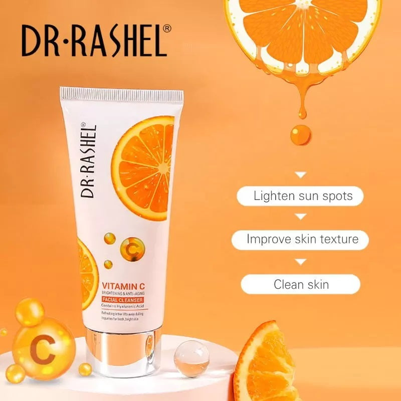 Set 5 Produse Anti - Aging cu Vitamina C, Acid Hialuronic si Niacinamide