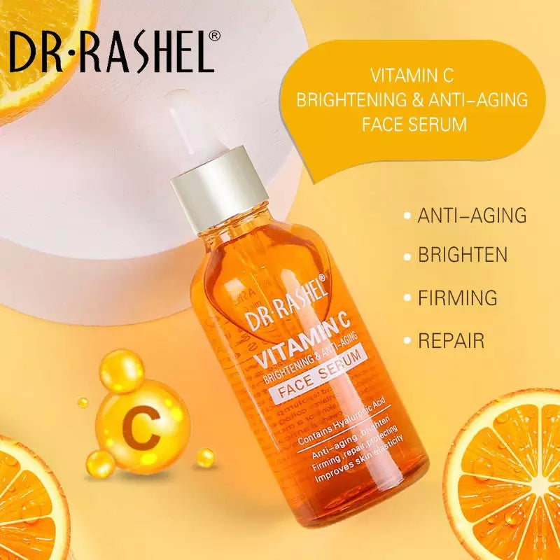 Set 5 Produse Anti - Aging cu Vitamina C, Acid Hialuronic si Niacinamide