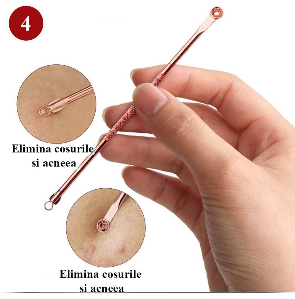 Trusa pentru extractia punctelor negre 4 piese A-Z Beauty Skin