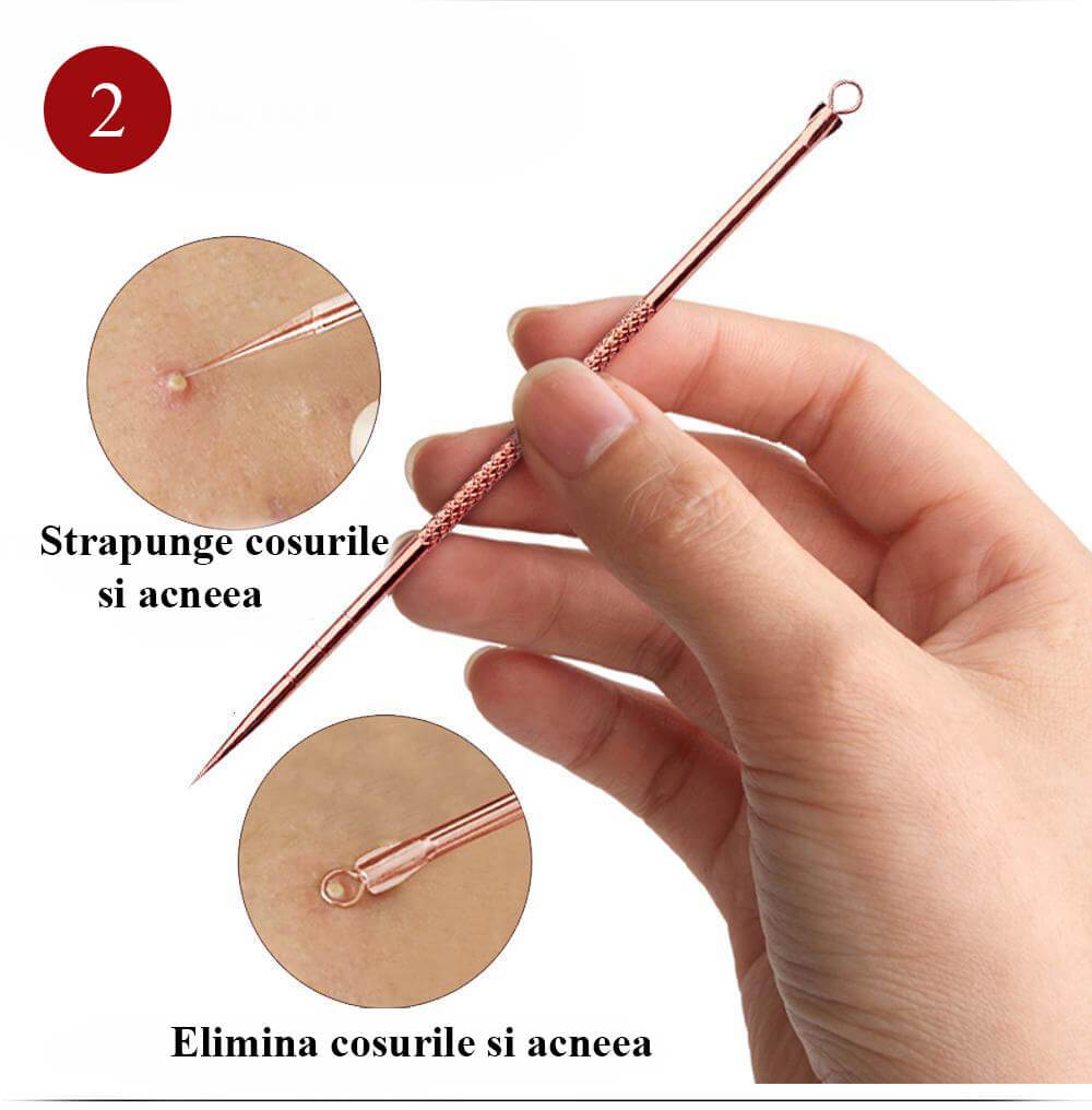 Trusa pentru extractia punctelor negre 4 piese A-Z Beauty Skin